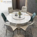  Bàn Ăn Tròn 2 Mặt Đá Xoay Melisa 