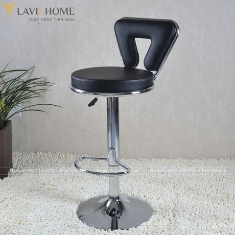  Ghế Bar Da Tam Giác Chân Trụ Xoay Cao Cấp DPE21 