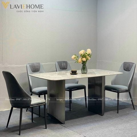  Bộ Bàn Ăn Mặt Đá Maya + Ghế Vera - Sự Lựa Chọn Hoàn Hảo Cho Không Gian Hiện Đại 