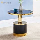  Bàn Tròn Inox Mạ Vàng DPBD1 – Sang Trọng, Hiện Đại, Tinh Tế Cho Không Gian Nội Thất 