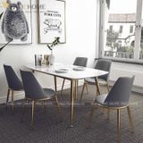  Bộ Bàn Ăn Mặt Đá Agnes Ghế Aurora Thiết Kế Hiện Đại 