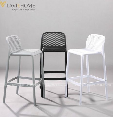 Ghế bar nhựa S3029 nhiều màu thiết kế tiện dụng