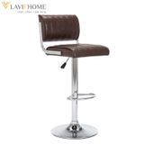  Ghế Bar Đệm Da Chân Trụ Xoay Cao Cấp DPE23 