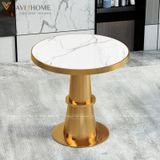  Bàn Tròn Khung Inox Mạ Vàng DPBD4 