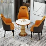  Bàn Tròn Khung Inox Mạ Vàng DPBD4 