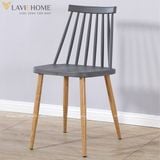  Ghế Nhựa PP Chân Sắt Giả Gỗ S3044 – Đơn Giản & Hiện Đại 