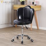  Ghế Cafe Vương Miện Chân Bánh Xe Xoay DPAC4 