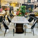  Bộ Bàn Ăn Thông Minh Mặt Đá Lazio và Ghế Caven – Phong Cách Hiện Đại, Tiện Nghi Cho Phòng Ăn 