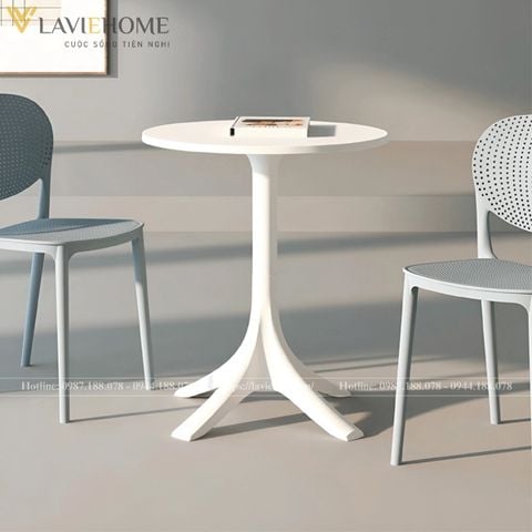  Bàn Cafe Nhựa S3055 – Thiết Kế Nhỏ Gọn, Hiện Đại, Phù Hợp Mọi Không Gian 