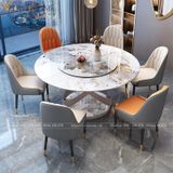  Bộ Bàn Ăn Mặt Đá Pandora + Ghế Monet 