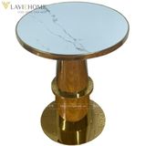  Bàn Tròn Khung Inox Mạ Vàng DPBD4 