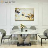  Bàn Ăn Mặt Đá Cao Cấp Lavender – Sang Trọng Và Hiện Đại 