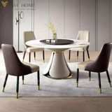  Bàn Ăn Tròn 2 Mặt Đá Xoay Melisa 