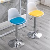  Ghế Bar Xoay Chân Mạ Lưng Nhựa DPE07 