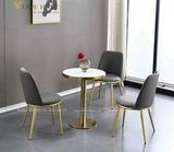  Bàn Tròn Chân Inox Mạ Vàng DPB28 – Sang Trọng, Hiện Đại, Đẳng Cấp 