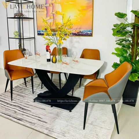  Bàn Ăn Mặt Đá Cao Cấp Oden – Tinh Tế Và Hiện Đại 