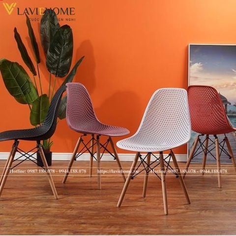  Ghế Nhựa Lỗ Chân Gỗ DPAA09 - Sự Lựa Chọn Thoải Mái và Thẩm Mỹ Cho Không Gian 