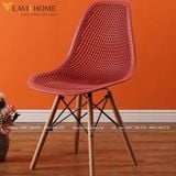 Ghế Nhựa Lỗ Chân Gỗ DPAA09 - Sự Lựa Chọn Thoải Mái và Thẩm Mỹ Cho Không Gian 
