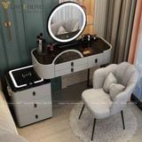  Bàn Trang Điểm AKBP27 – Sang Trọng, Hiện Đại Với Loa Bluetooth Và Sạc Không Dây 