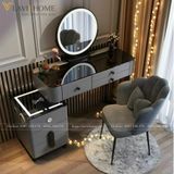  Bàn Trang Điểm AKBP23 – Thiết Kế Hiện Đại, Tích Hợp Loa Bluetooth Và Sạc Không Dây 