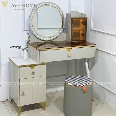  Bàn Trang Điểm AKA537 – Thiết Kế Thanh Lịch và Tiện Dụng Cho Phòng Ngủ 