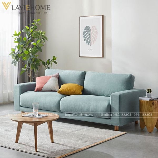 Sofa da phòng khách nhỏ Nefeli