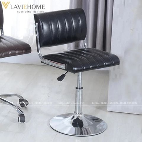  Ghế Cafe Đệm Vuông Chân Trụ Xoay DPAC05 