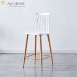  Ghế Bar Nhựa PP Chân Sắt Sơn Tĩnh Điện S3044B 