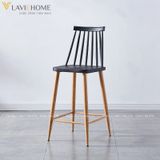  Ghế Bar Nhựa PP Chân Sắt Sơn Tĩnh Điện S3044B 