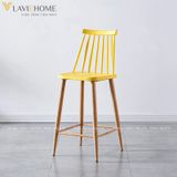  Ghế Bar Nhựa PP Chân Sắt Sơn Tĩnh Điện S3044B 