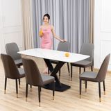  Ghế Ăn Bọc Da Cao Cấp Monet Không Tay 