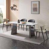  Bàn Ăn Inox Tráng Gương Mặt Đá Carol – Sang Trọng, Hiện Đại, Bền Bỉ 