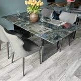  Bàn Ăn Inox Gương Mặt Đá Crom – Sang Trọng, Bền Bỉ, Đẳng Cấp 