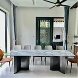  Bàn Ăn Mặt Đá Ganna ACC0041 – Sang Trọng, Đẳng Cấp, Phù Hợp Mọi Không Gian 