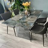  Bàn Ăn Inox Gương Mặt Đá Crom – Sang Trọng, Bền Bỉ, Đẳng Cấp 