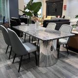  Bàn Ăn Inox Gương Mặt Đá Kripton ADF119 – Đẳng Cấp, Sang Trọng, Bền Bỉ 