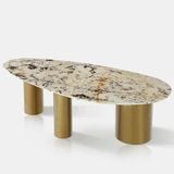  Bàn Ăn Mặt Đá Cao Cấp Oval – Sang Trọng, Hiện Đại, Đẳng Cấp 