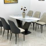  Bàn Ăn Mặt Đá Vinicius – Sang Trọng, Hiện Đại, Độ Bền Cao 