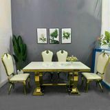  Bộ Bàn Ăn Mặt Đá Venus + Ghế Victoria 