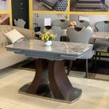  Bàn Ăn Mặt Đá Thông Minh Lazio - Kích thước Mở Rộng, Chất Liệu Cao Cấp 