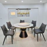  Bàn Ăn Tròn Xoay 2 Mặt Đá Kashei – Vẻ Đẹp Sang Trọng Cho Không Gian Bếp 