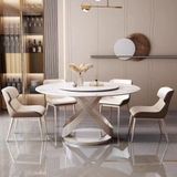  Bàn Ăn Tròn Xoay 2 Mặt Đá Pandora 