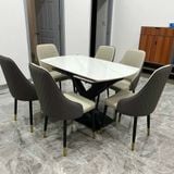  Bàn Ăn Thông Minh Mặt Đá Ceramic Cao Cấp Apolo 