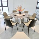  Bộ Bàn Ăn Mặt Đá Plutonium + Ghế Gladiator - Sự Kết Hợp Hoàn Hảo Của Sang Trọng Và Tiện Nghi 