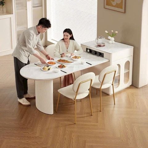 Bàn ăn đảo bếp đa năng