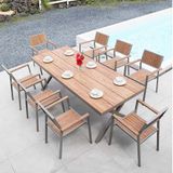  Bàn Chữ Nhật Ngoài Trời Khung Nhôm Nan Polywood DPBV23 