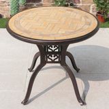  Bàn Tròn Mặt Đá Nhôm Đúc Ngoài Trời DPBV16 