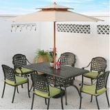  Bộ Bàn Chữ Nhật Nhôm Đúc Ngoài Trời BN04CN + DPAV4 