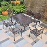  Bàn Chữ Nhật Nhôm Đúc Ngoài Trời DPBV08 