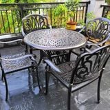  Bộ Bàn Ghế Ngoài Trời Nhôm Đúc BN03 + DPAV4A 